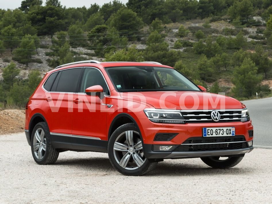 Volkswagen Tiguan Allspace 2017, SUV 5 doors, 1 Generation (01.2017 - 05.2021) -